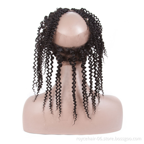 Royce Christina Full Cuticle Cheap Raw Virgin Human Ear To Ear Natural Hairline  360 Lace Frontal Closure Hair With Baby hair